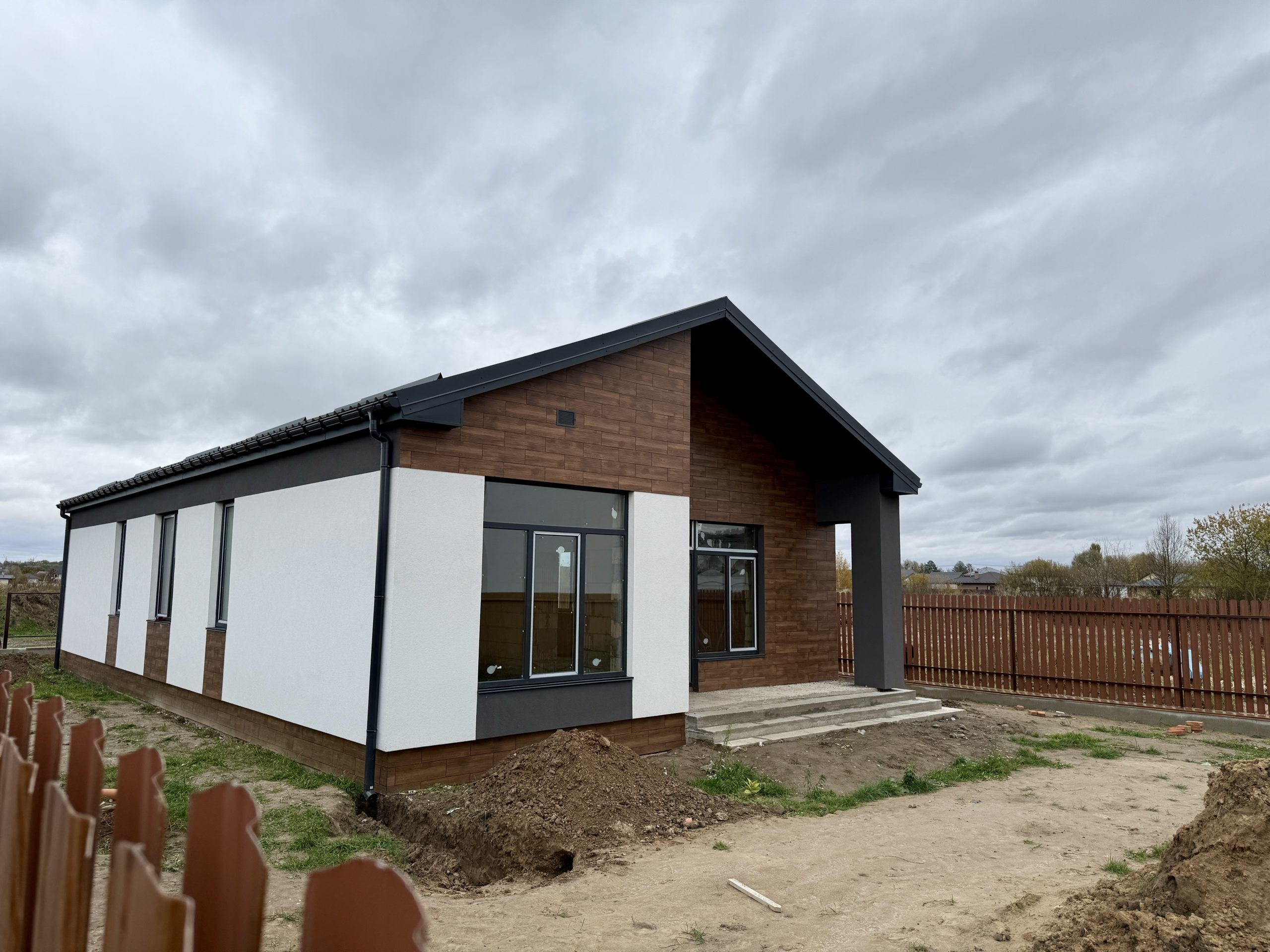 Будівництво котеджу “Scandi” – одноповерховий будинок 124 м2